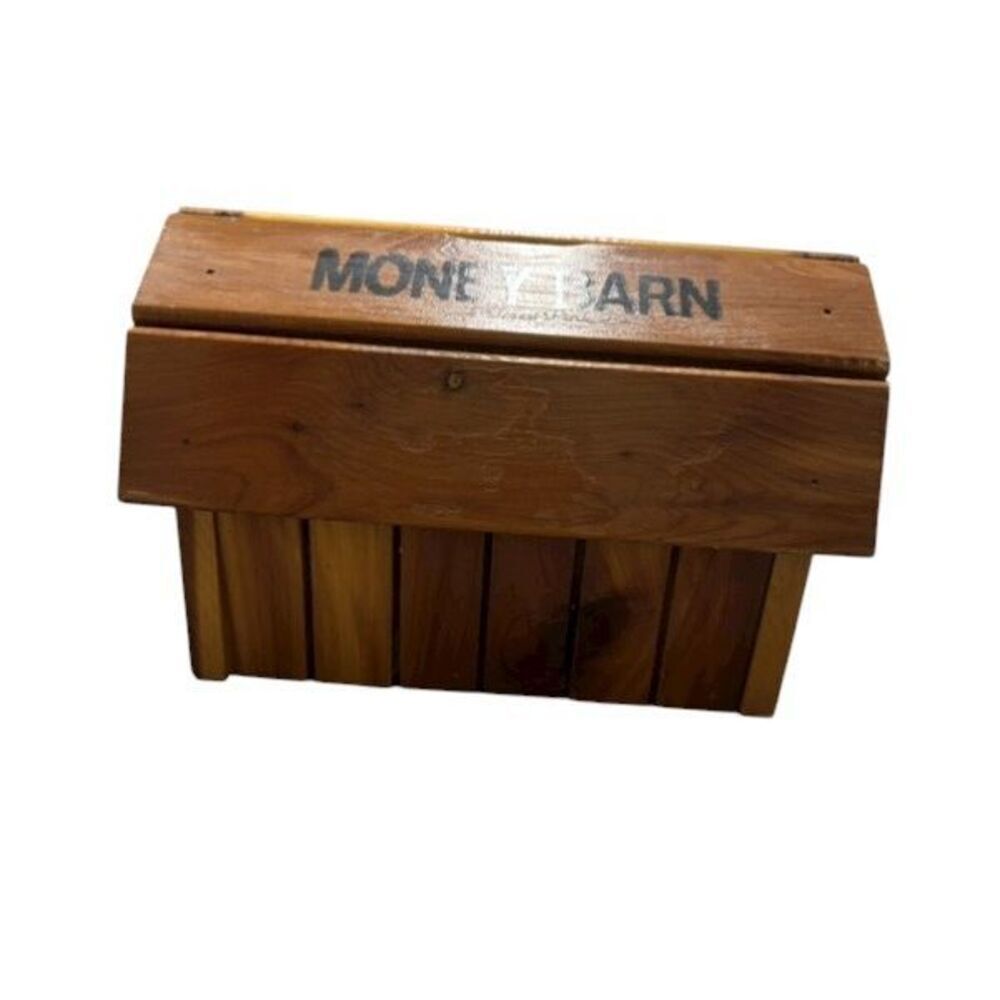 Cook Forest Park Pennsylvania Money Barn Wooden Bank Souvenir